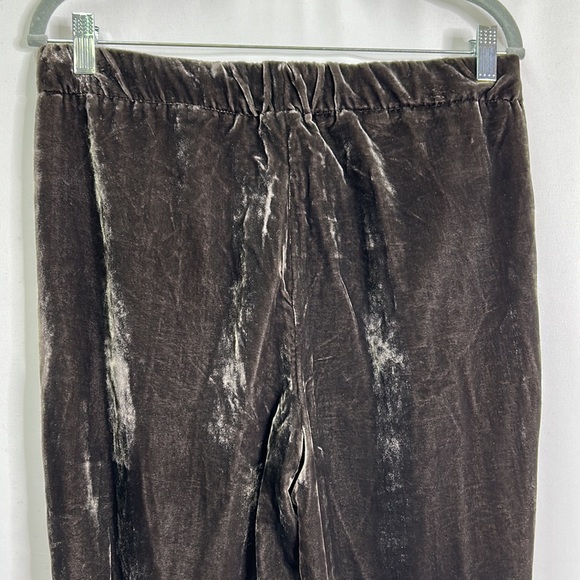 ett:twa Anthro velvet pocketed cuff trouser pants taupe S - Picture 9 of 11